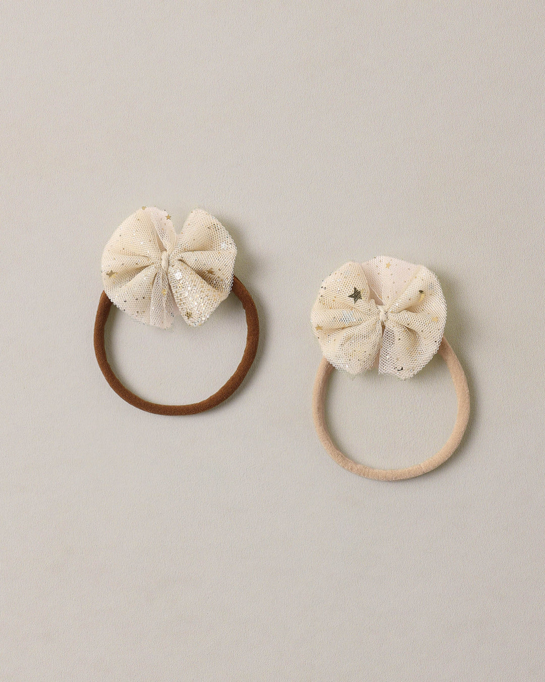 flutter tulle headband || champagne