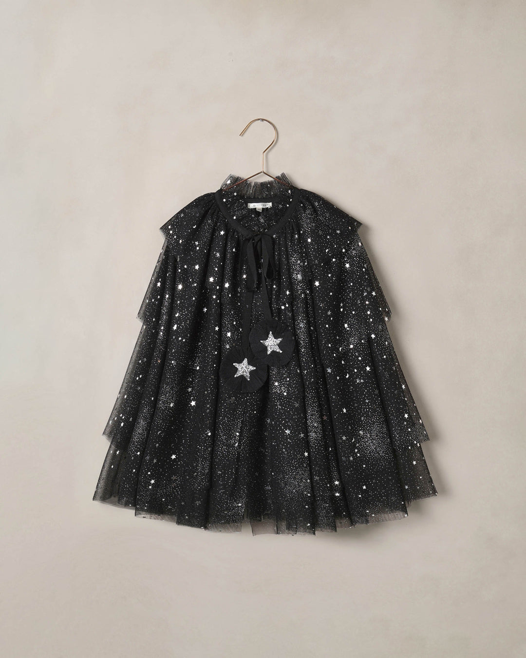 tulle cape || black