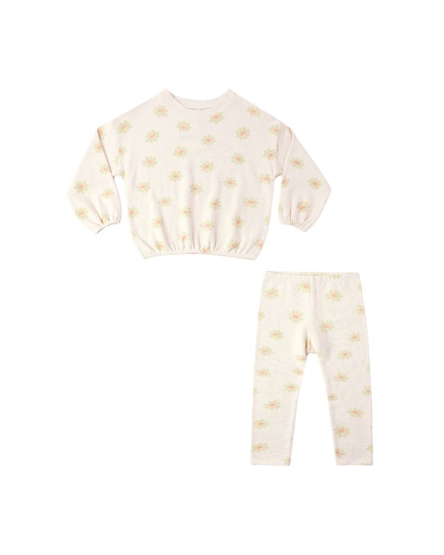 SPONGEY KNIT SET || YELLOW DAISY