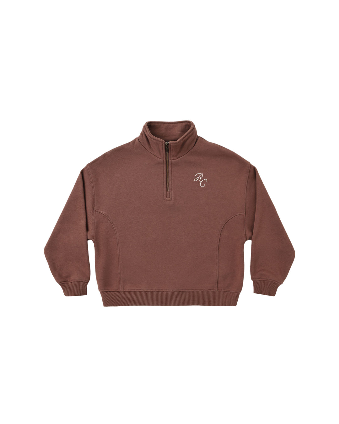 half zip sweatshirt || mulberry