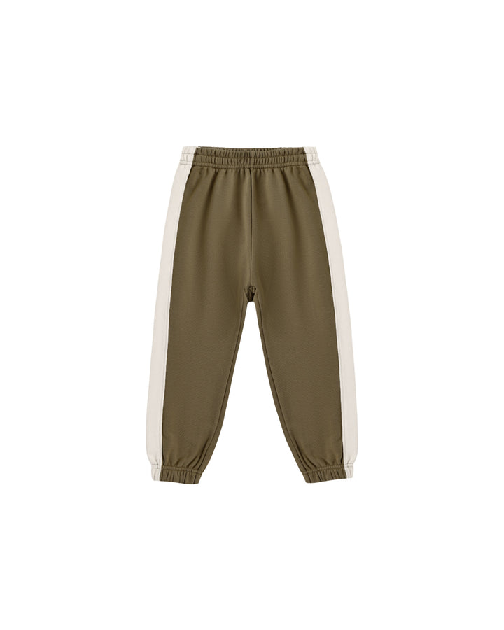 paneled sweatpant || olive