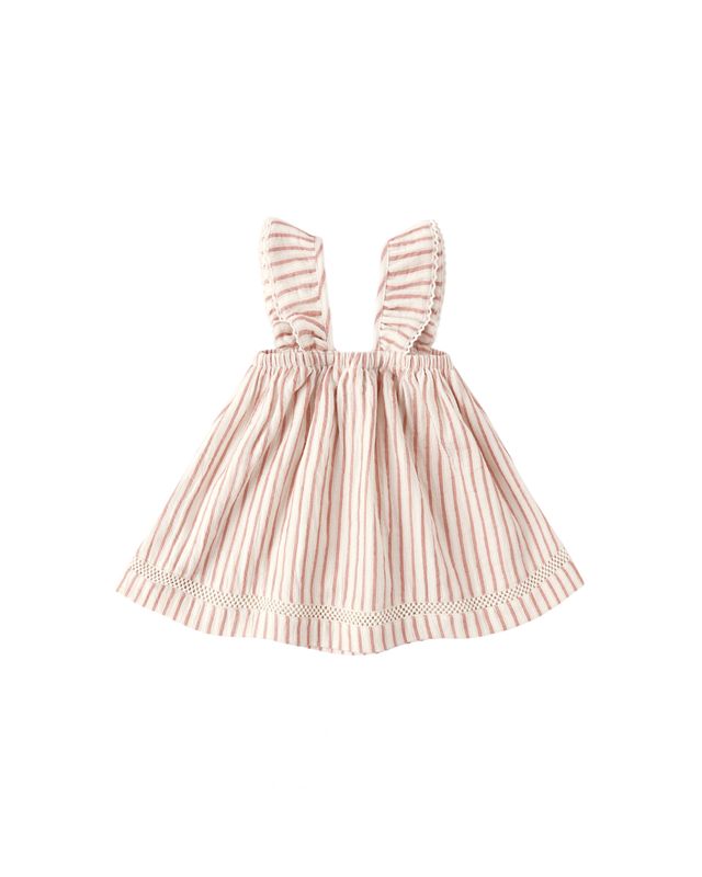 RUFFLE TANK DRESS || VINTAGE STRIPE