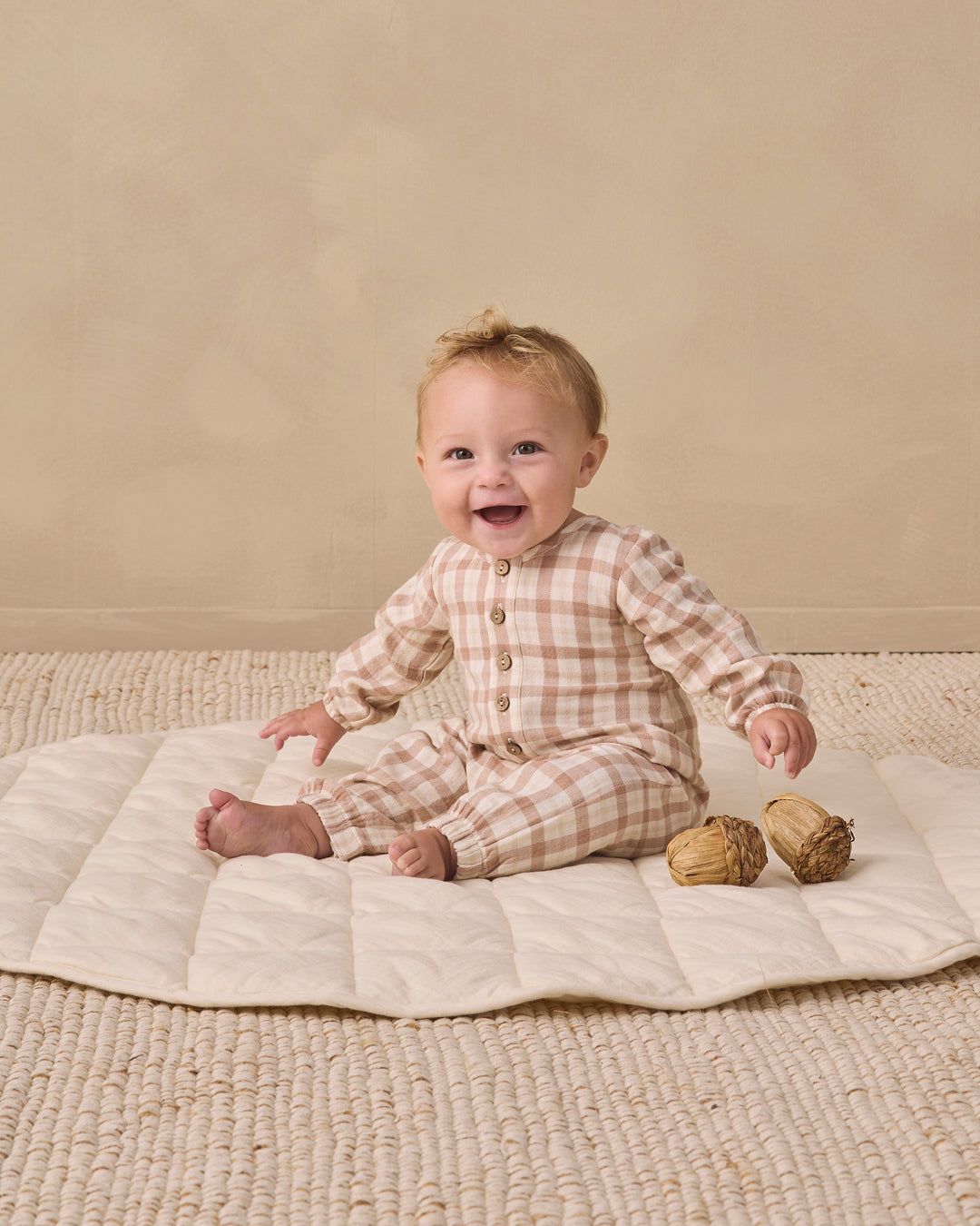WOVEN JUMPSUIT || RUSTIC PLAID