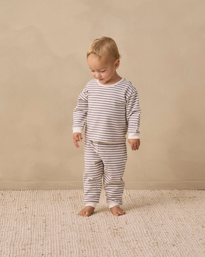COZY SET || SLATE STRIPE