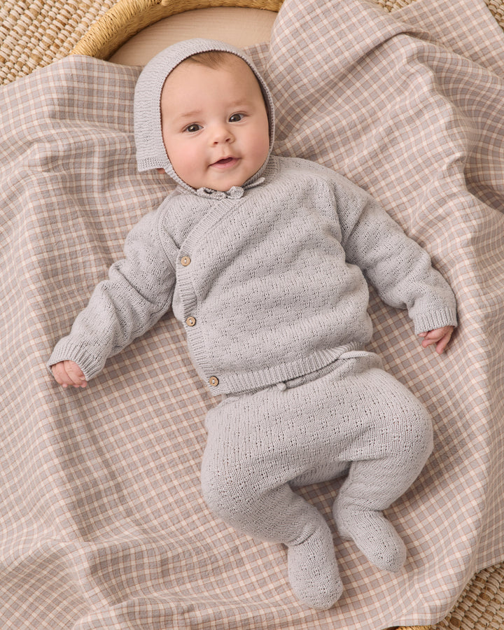 KNIT WRAP TOP + PANT SET || CLOUD