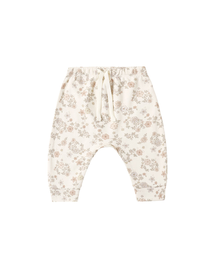 DRAWSTRING PANT || FLORAL VINE
