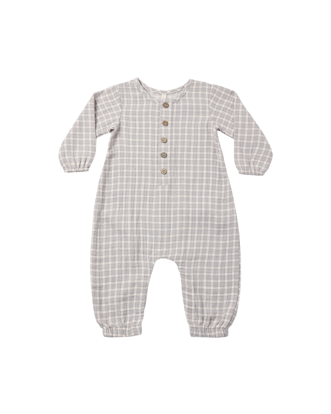 WOVEN JUMPSUIT || BLUE GINGHAM