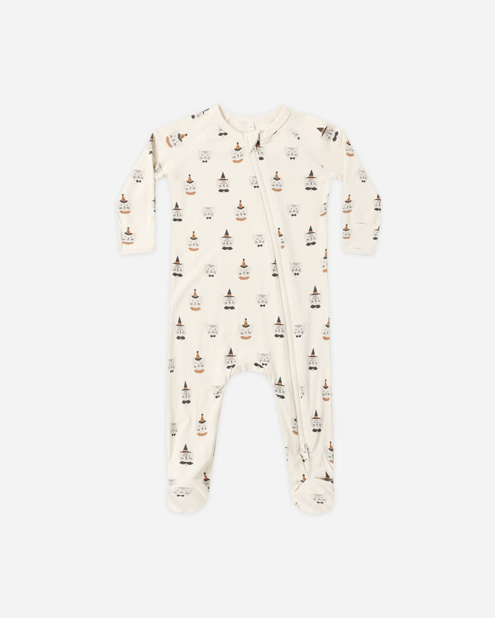 bamboo zip footie || costume kittens