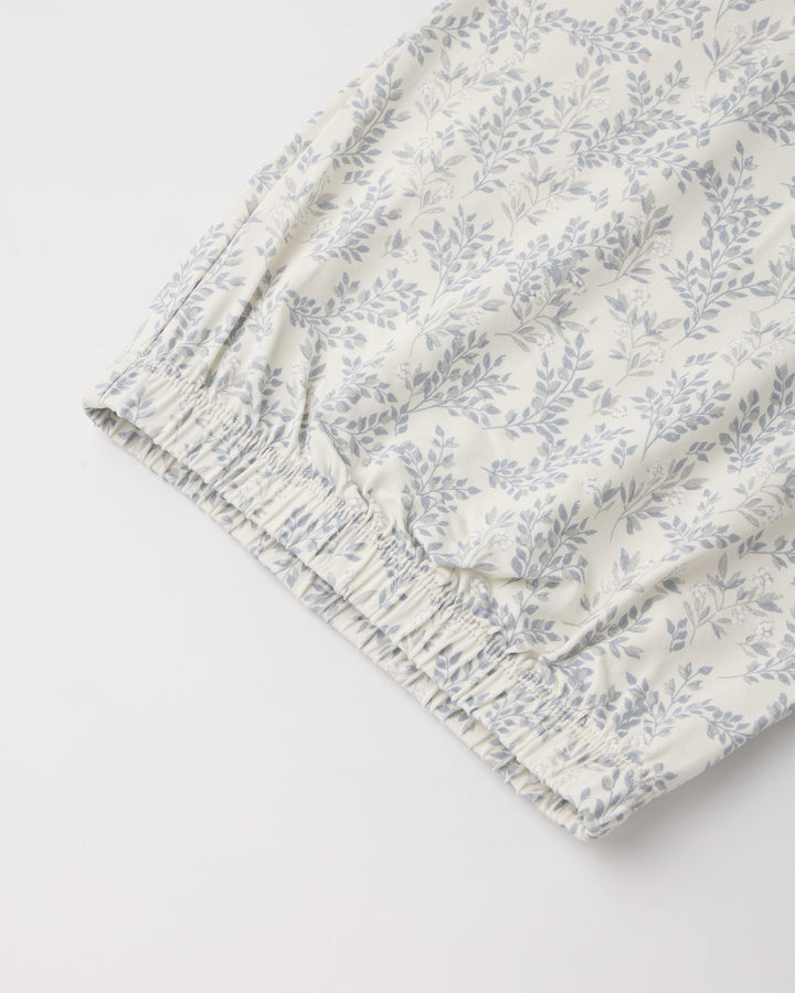 BAMBOO BABY GOWN + HAT SET || CLOUD FLORAL