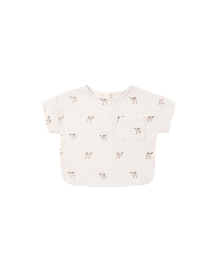 WOVEN BOXY || TOP MOOSE