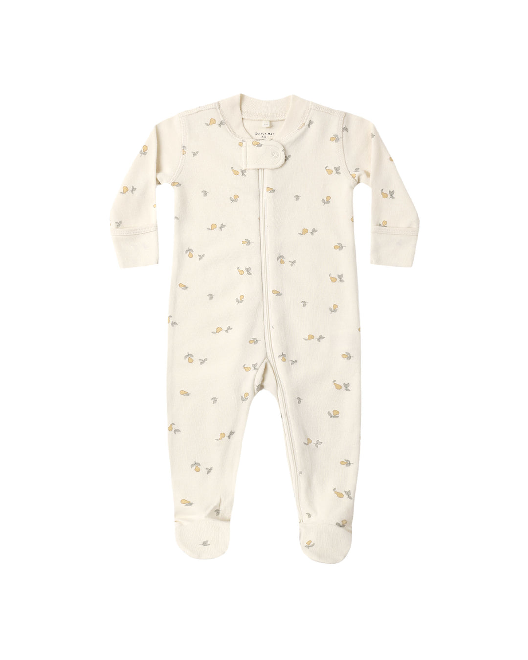 zip long sleeve sleeper footie || pears