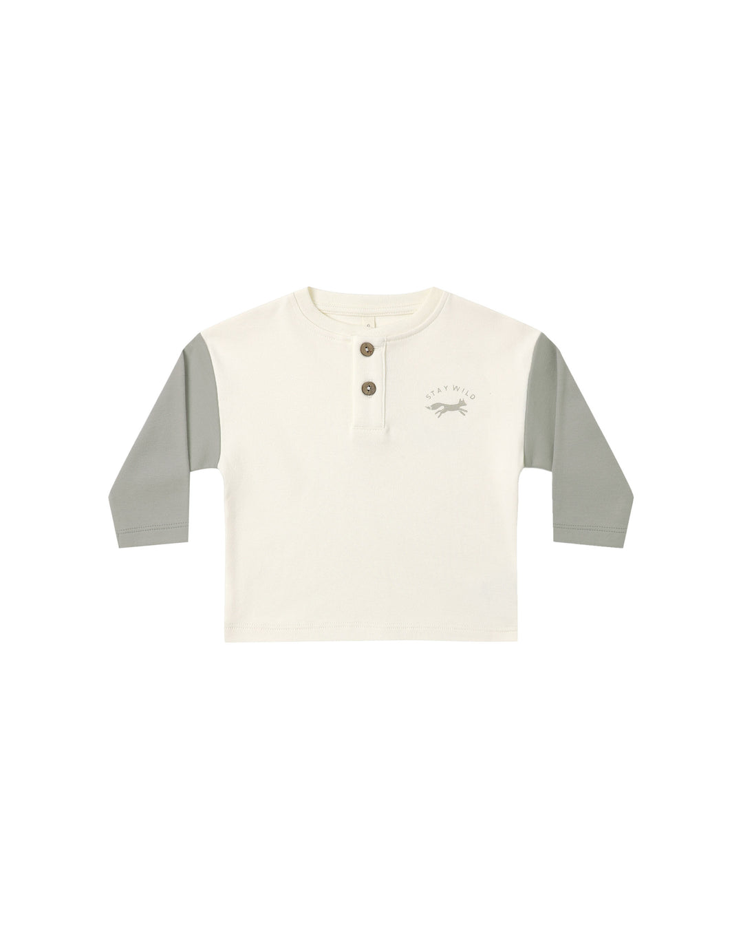long sleeve henley tee || laurel