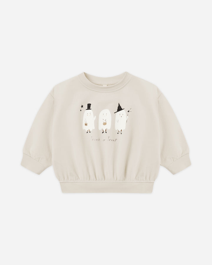 relaxed fleece sweatshirt || trick or treat