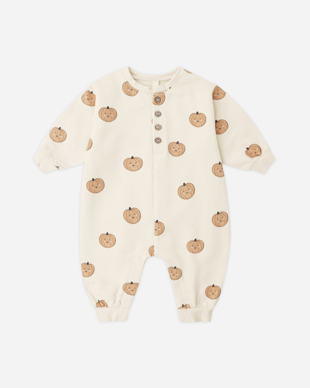 relaxed fleece jumpsuit || pumpkins