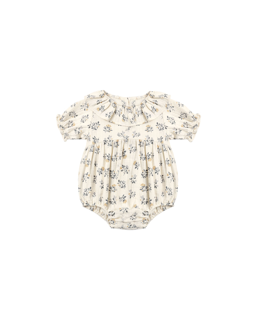 collared romper || french floral