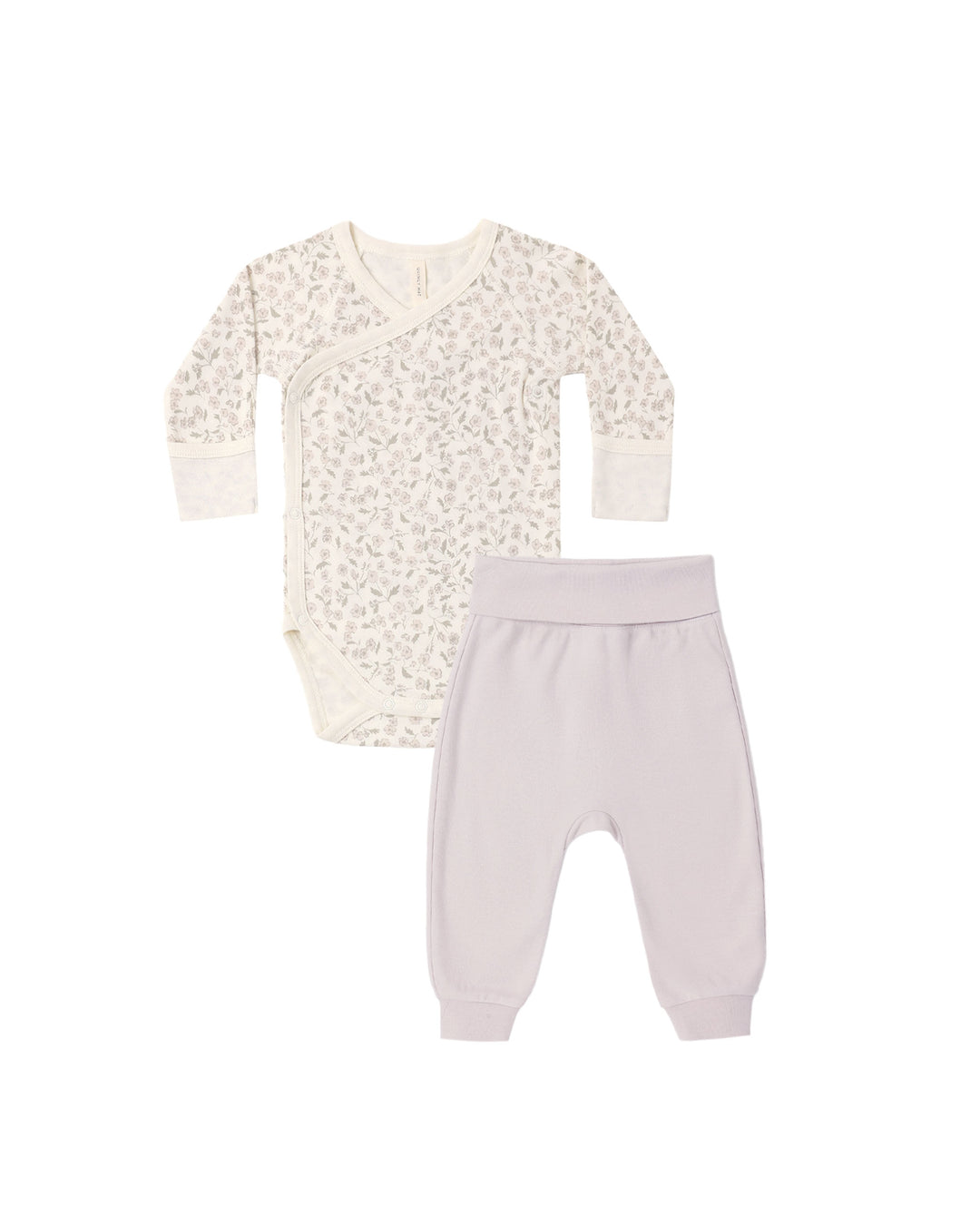side snap bodysuit + pant set || floret
