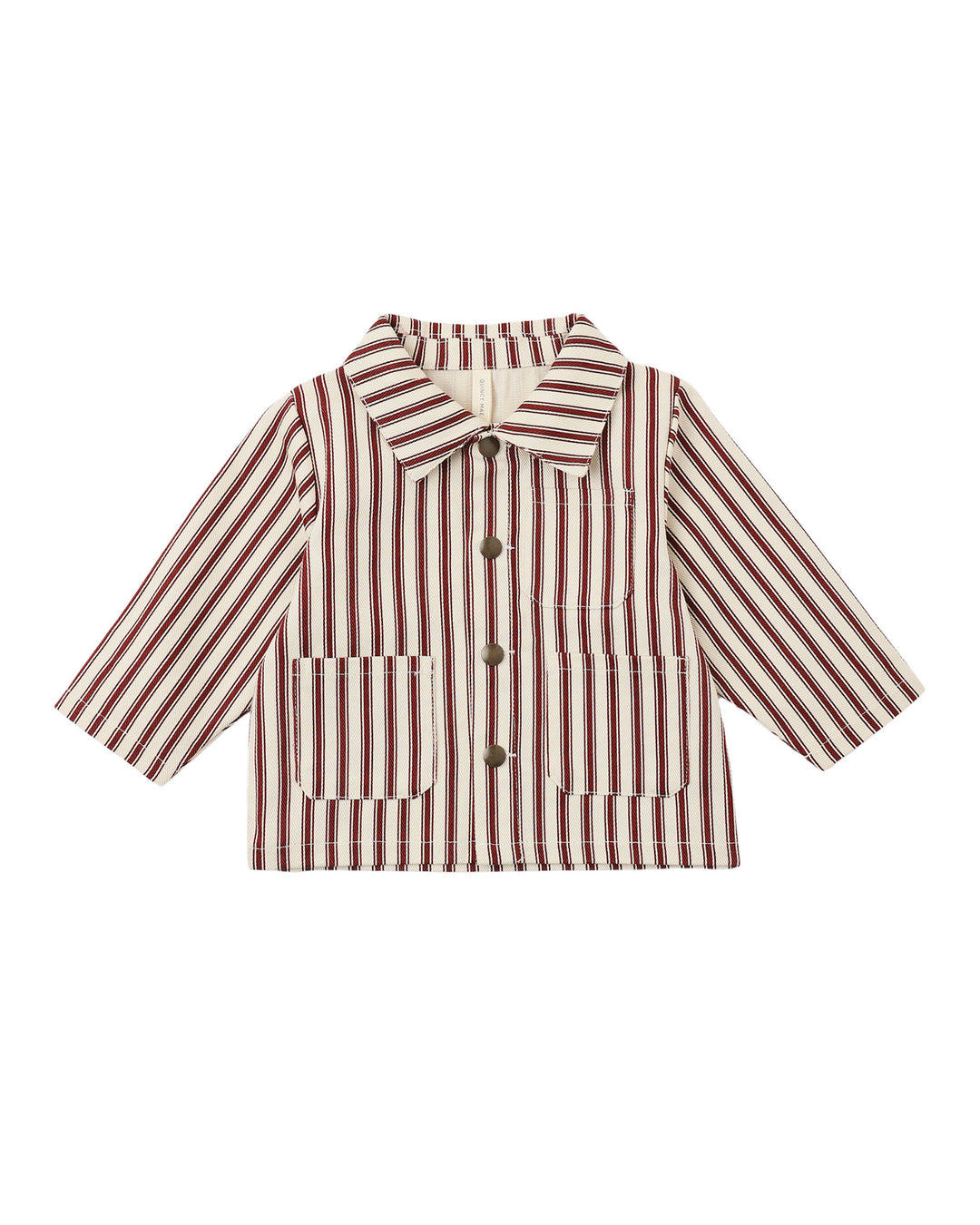 utility jacket || black cherry pinstripe