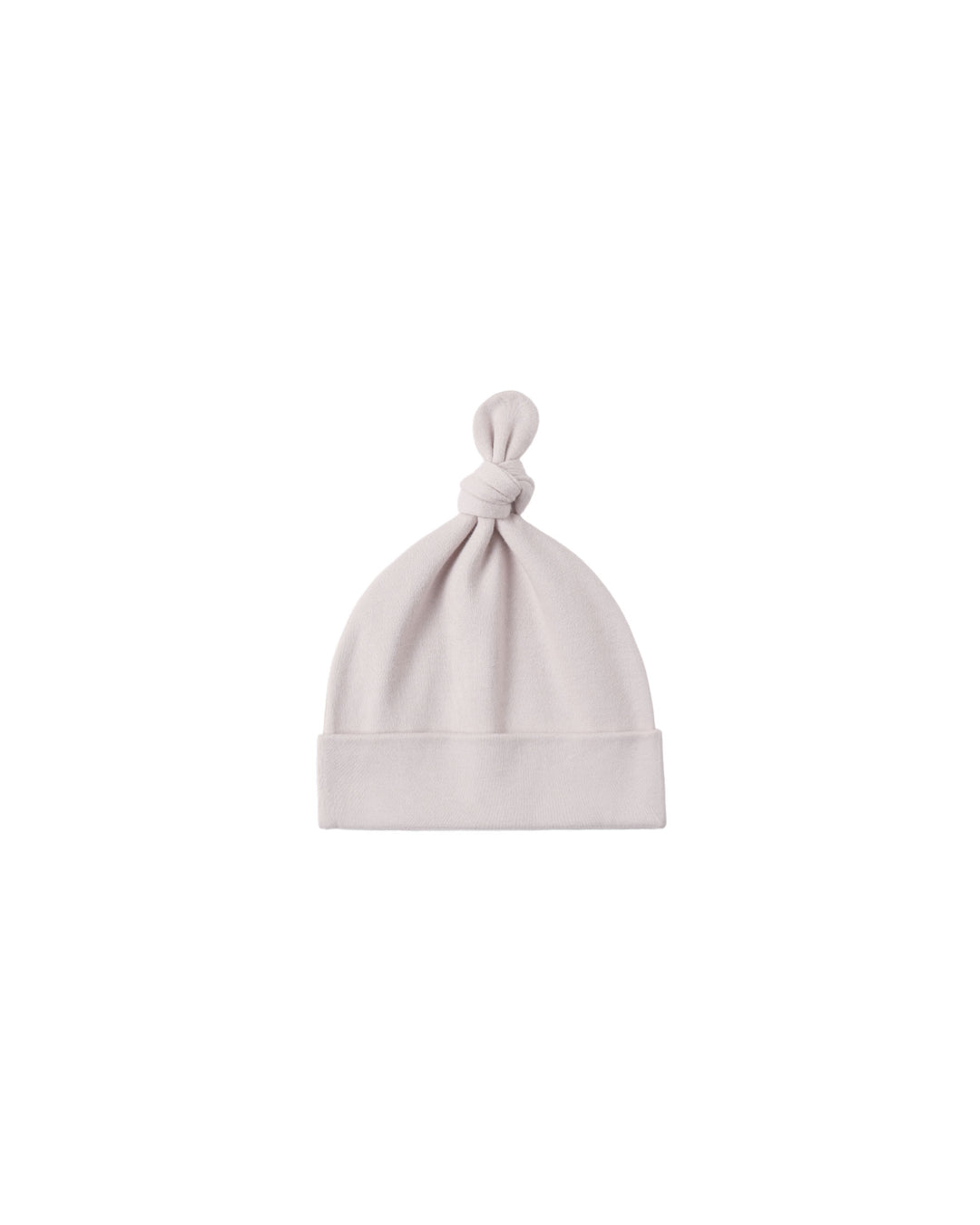 knotted baby hat || lilac mist