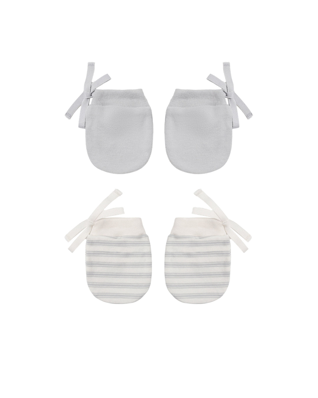 NO SCRATCH MITTENS, SET OF 2 ||  CLOUD STRIPE, CLOUD