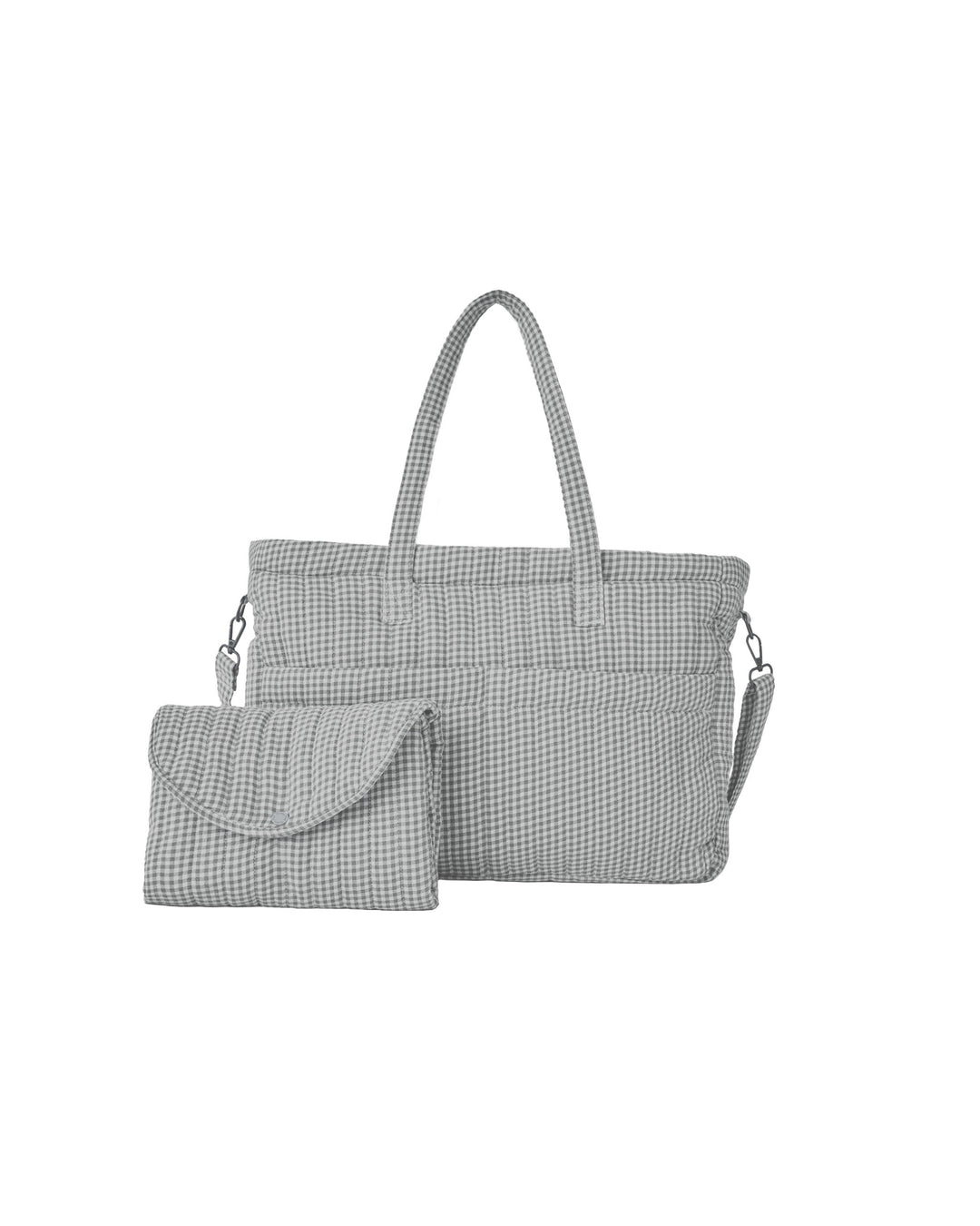diaper bag + changing pad set || midnight gingham