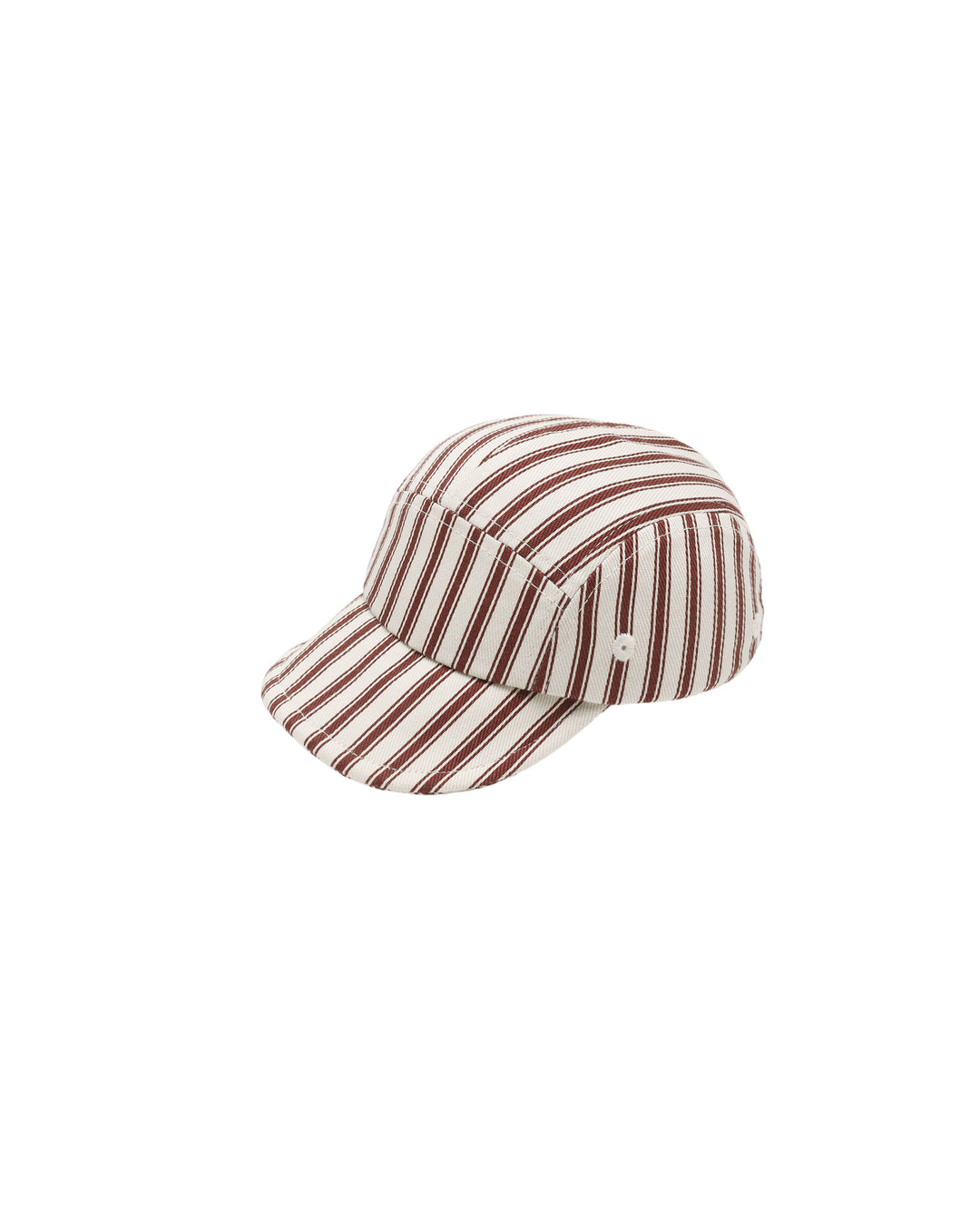 baby cap || black cherry pinstripe