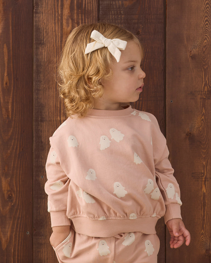 relaxed fleece sweatshirt || sweet ghost