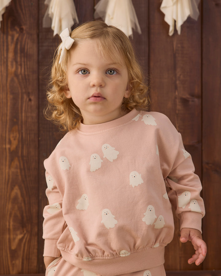 relaxed fleece sweatshirt || sweet ghost