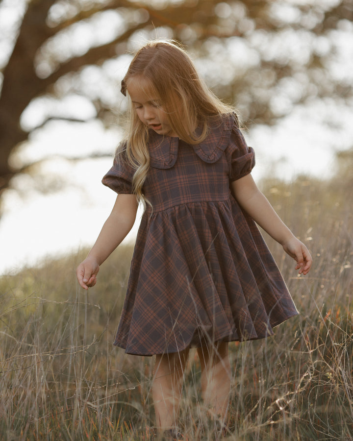 CAMILLE DRESS || MIDNIGHT PLAID