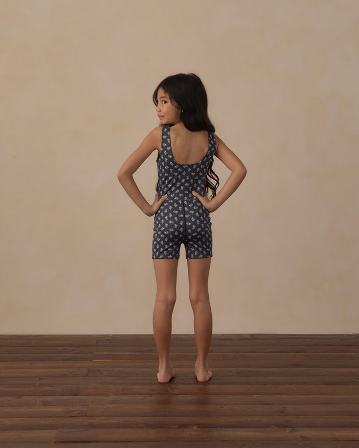 malibu bodysuit || blue blooms
