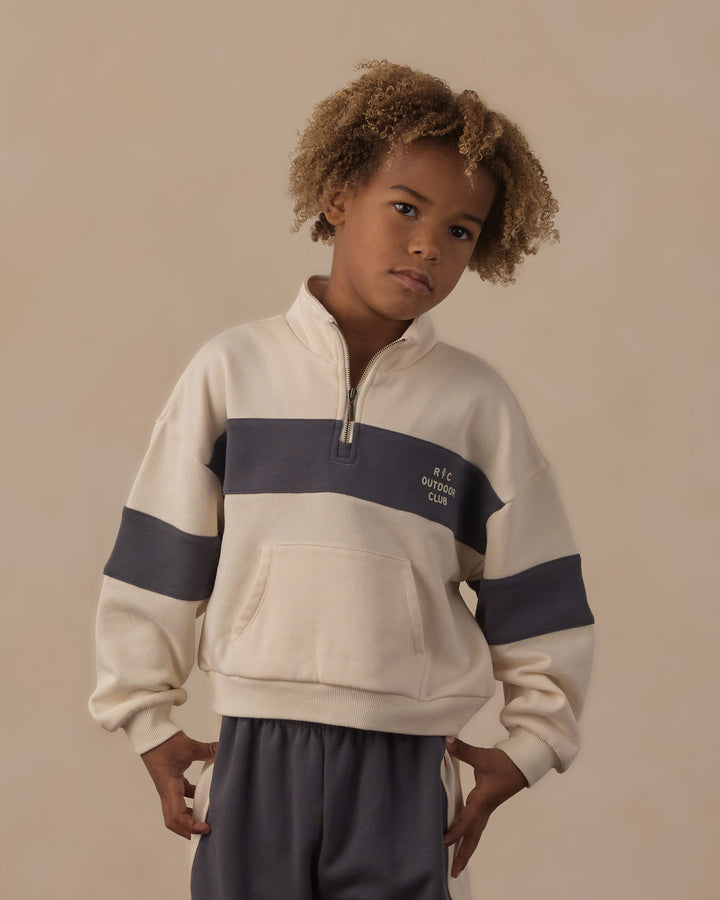 PANEL STRIPE HALF ZIP || OUTDOOR CLUB