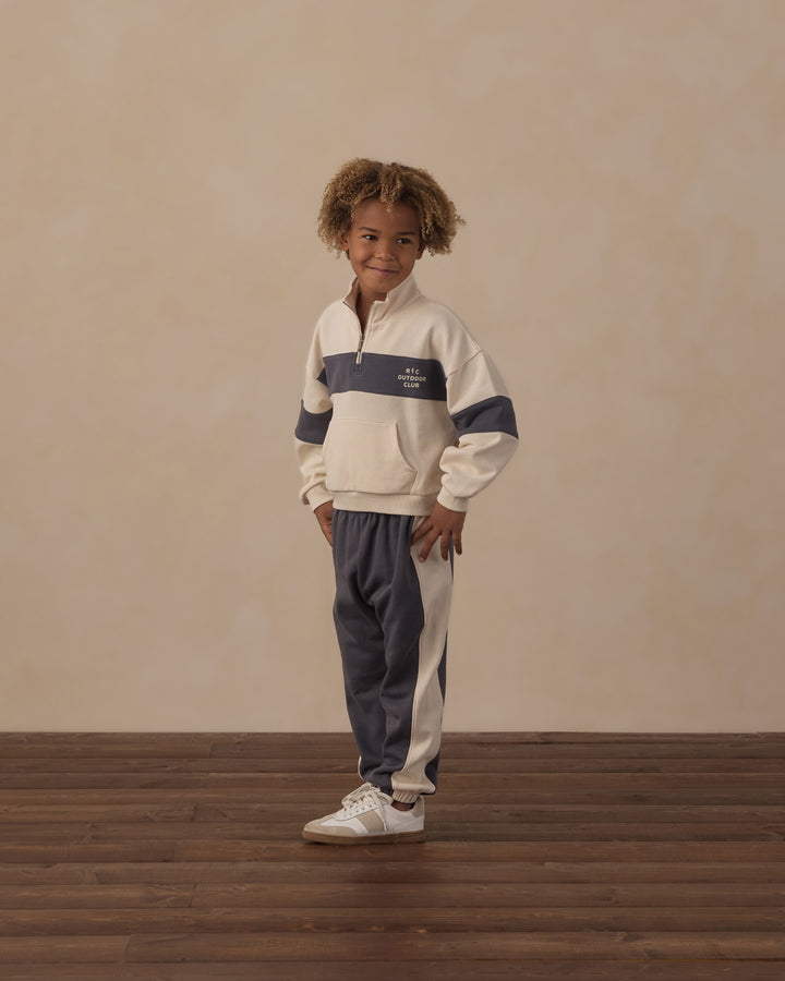 PANELED SWEATPANT || MIDNIGHT