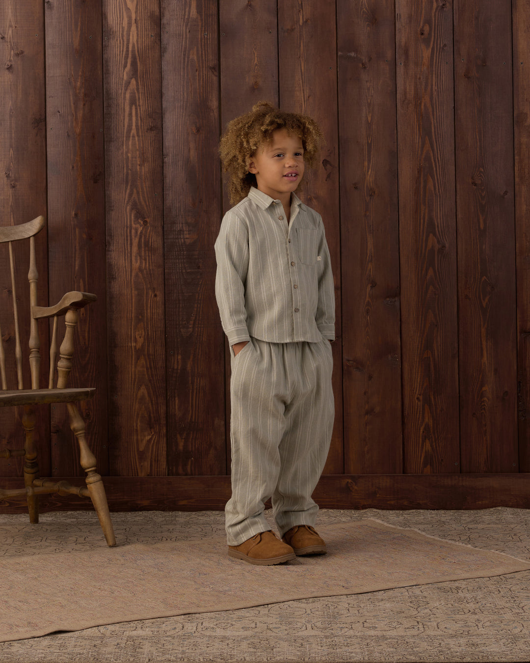 PALMER PANT || SAGE PINSTRIPE