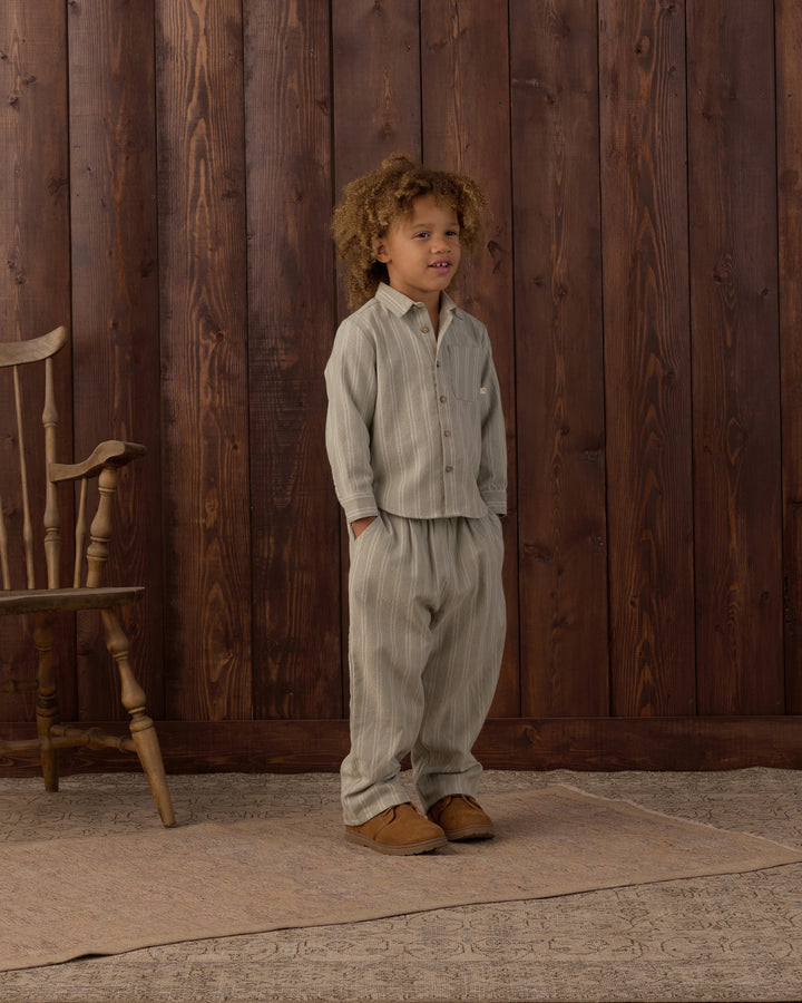 PALMER PANT || SAGE PINSTRIPE