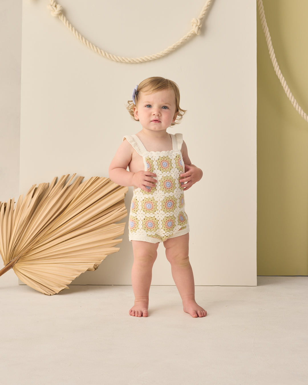 CROCHET ROMPER || CITRON DAISY CHECK