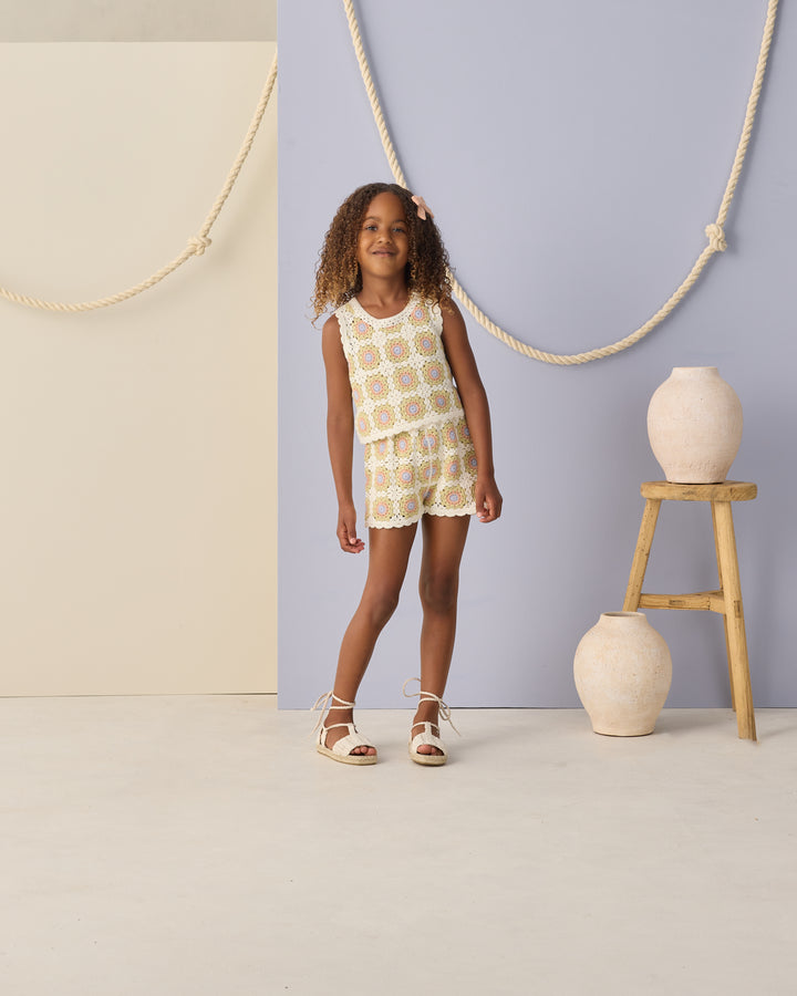 CROCHET TANK SET || CITRON DAISY CHECK