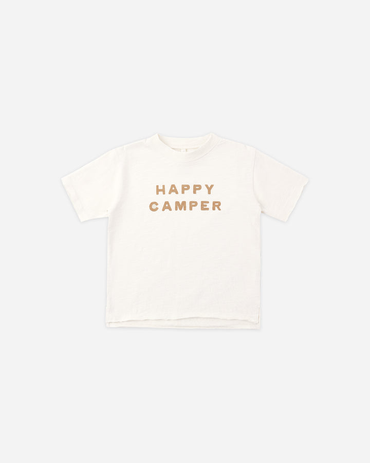 RAW EDGE TEE || HAPPY CAMPER