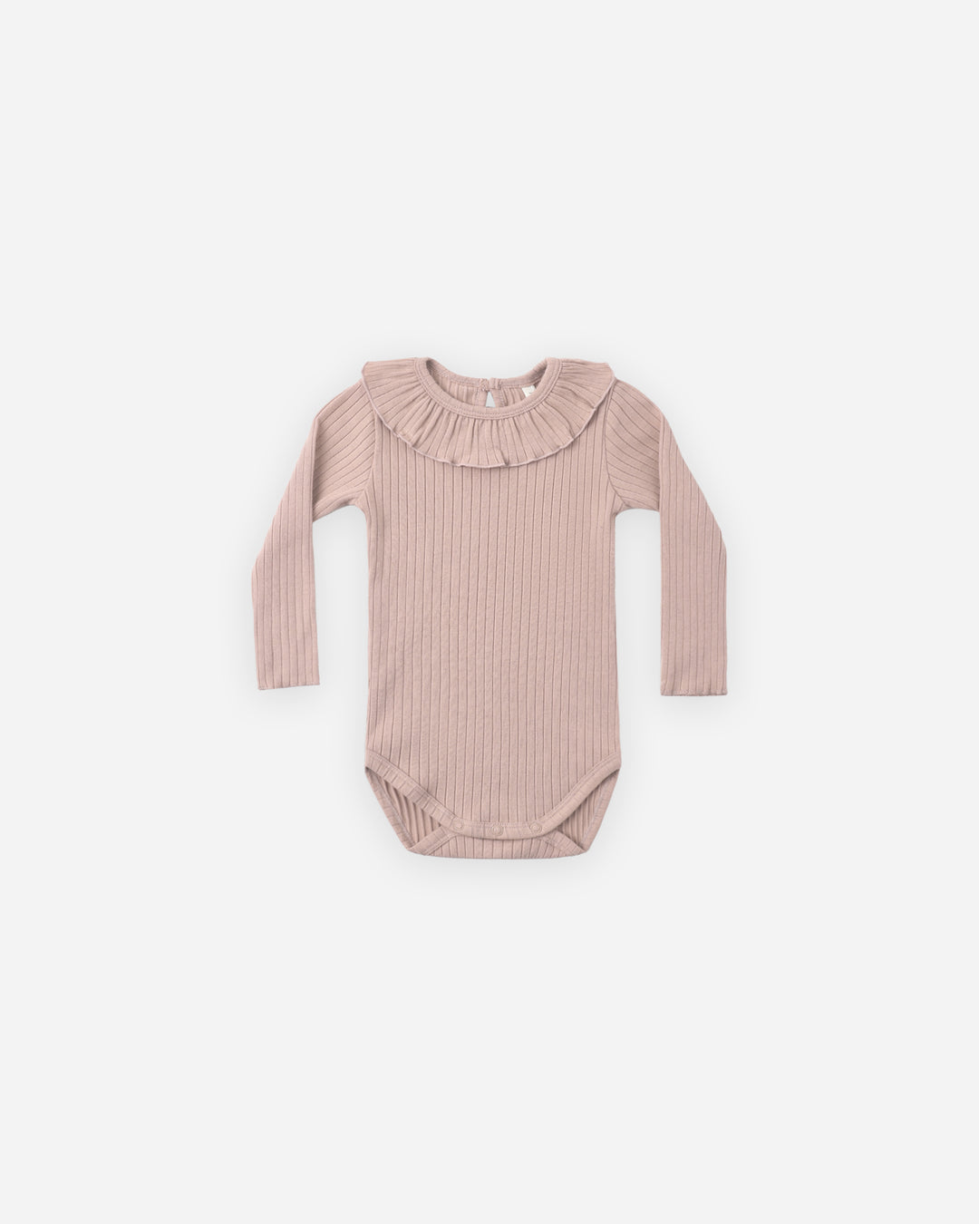 RUFFLE COLLAR BODYSUIT || ROSEWOOD
