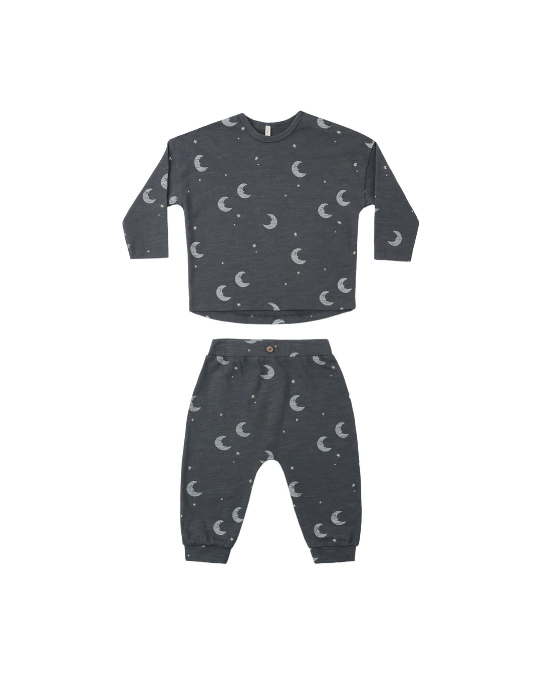 long sleeve tee + pant set || moons