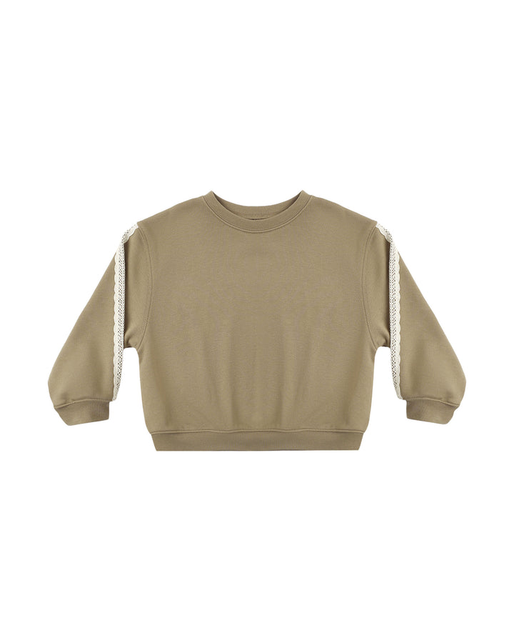 oversized sweatshirt || olive