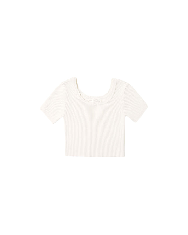 scallop tee || natural
