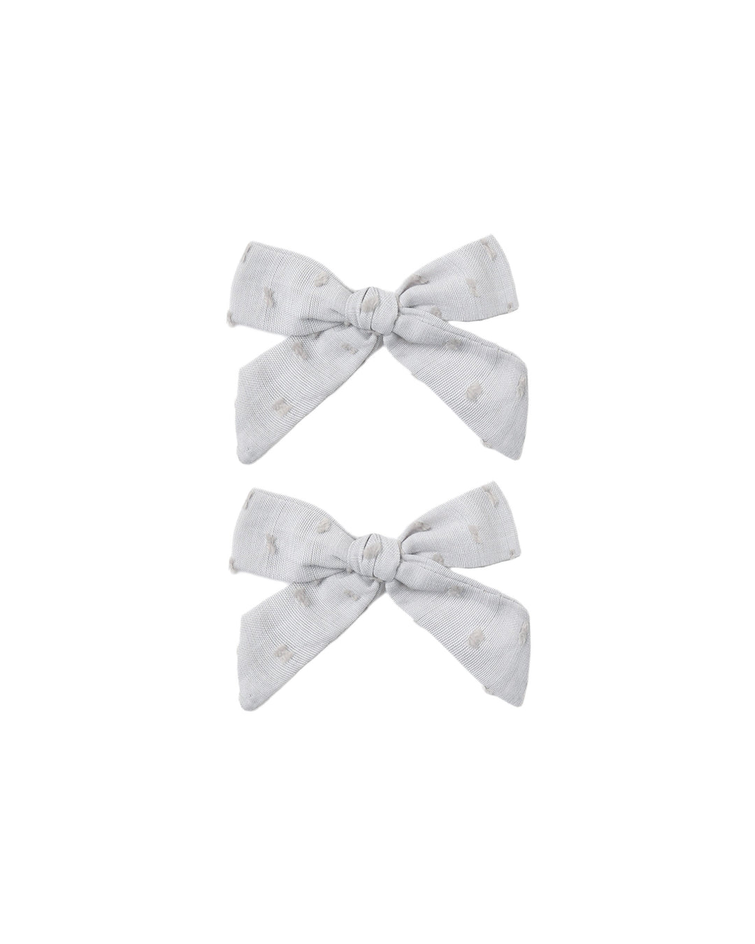 bows, set of 2 || dusty blue