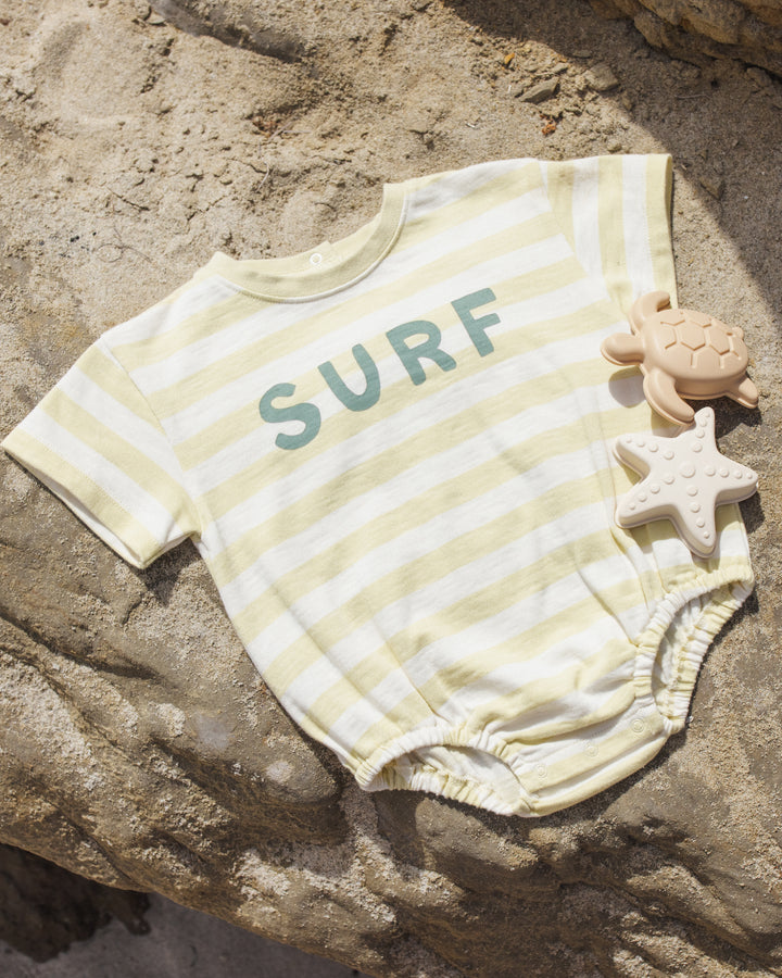 RELAXED BUBBLE ROMPER || SURF