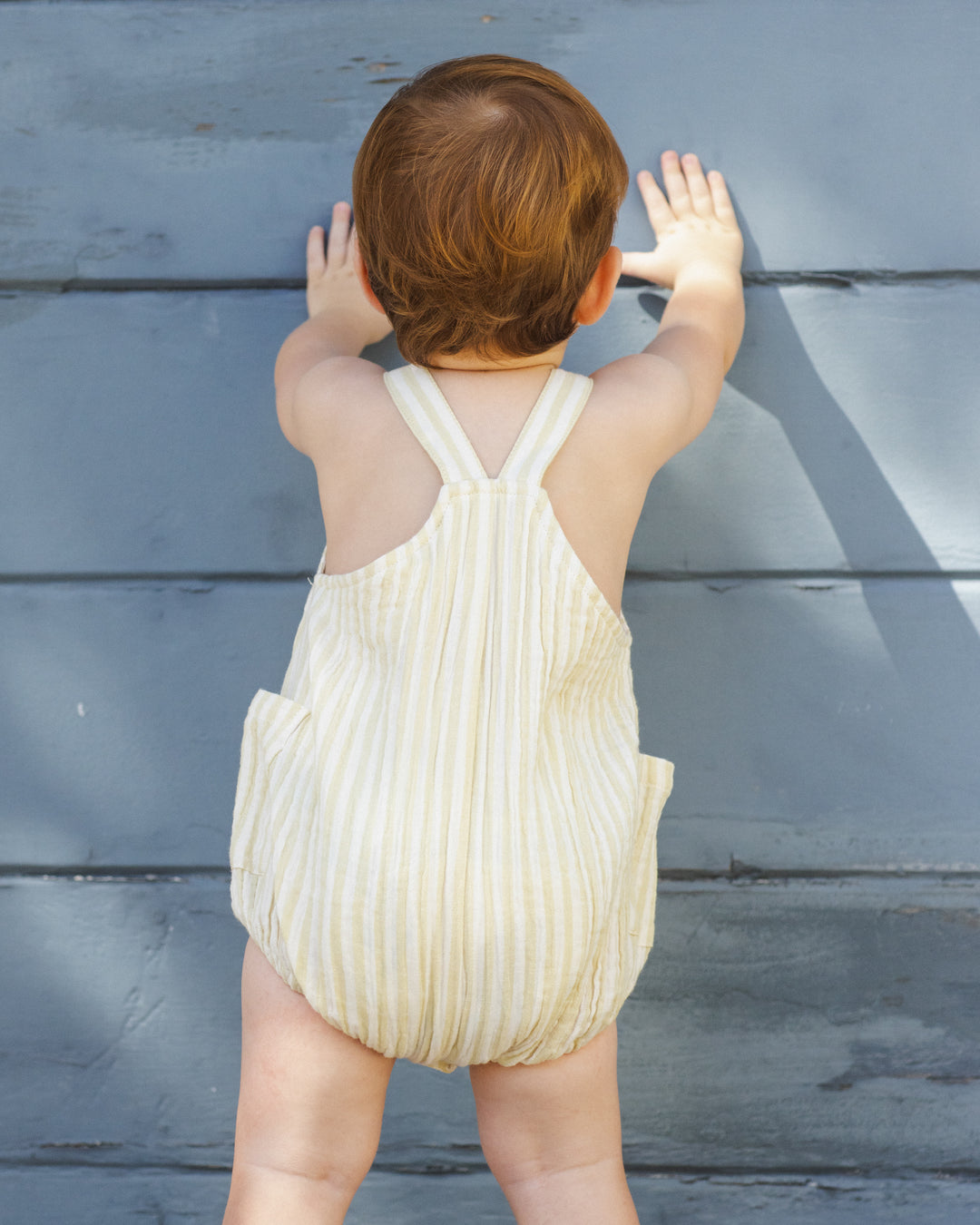 LOU ROMPER || CITRON STRIPE