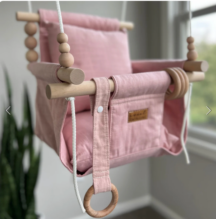 DELUXE INDOOR HIGH BACK SWING || PINK