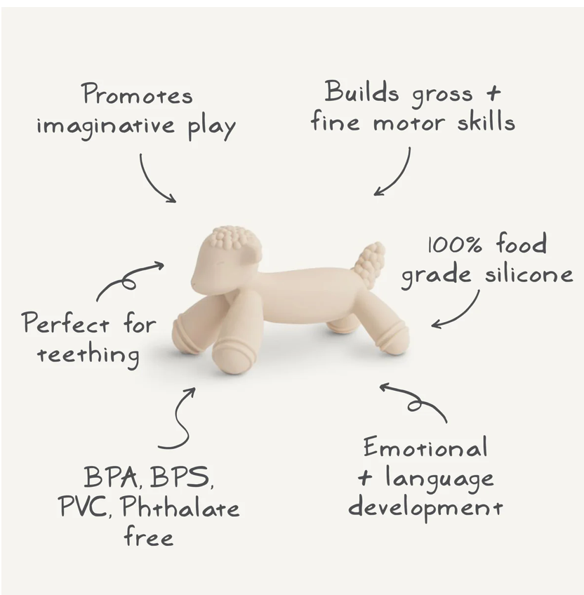 LAMB FIGURINE TEETHER