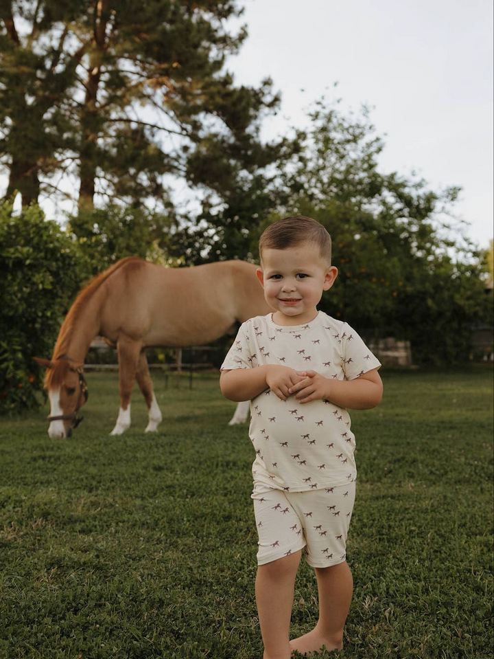 BAMBOO TWO PIECE PJS || WILD HORSES