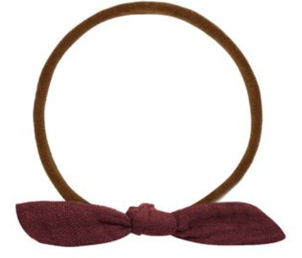 LITTLE KNOT HEADBAND || BURGUNDY