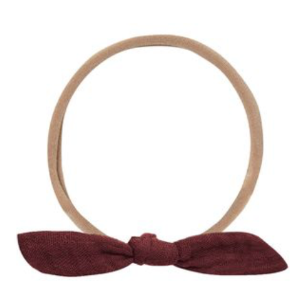 LITTLE KNOT HEADBAND || BURGUNDY