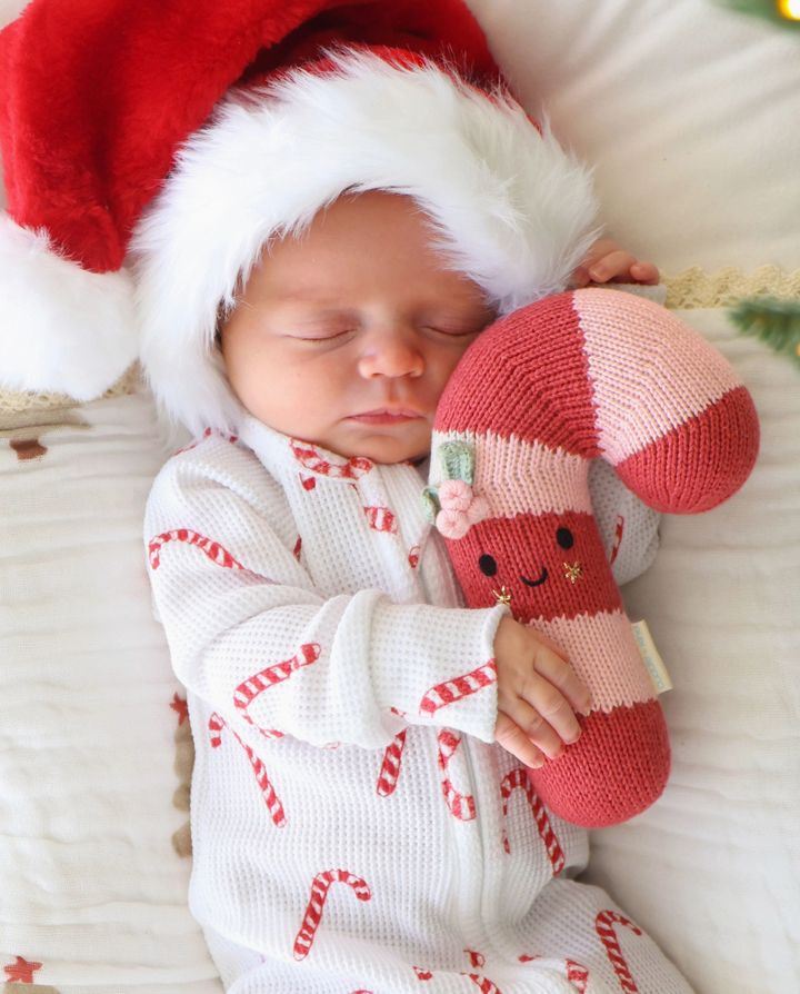 baby candy cane || blush stripe