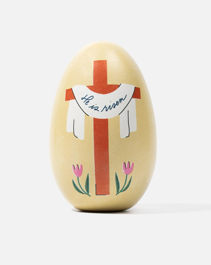 EASTER EGG HE IS RISEN CROSS